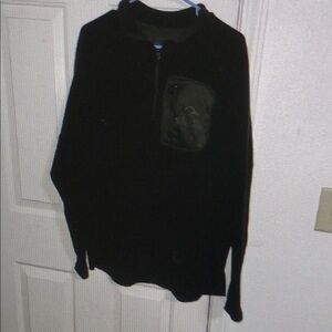 Ducks Unlimited Zip Up Fleece Sweatshirt Green Men's Size XL Collar